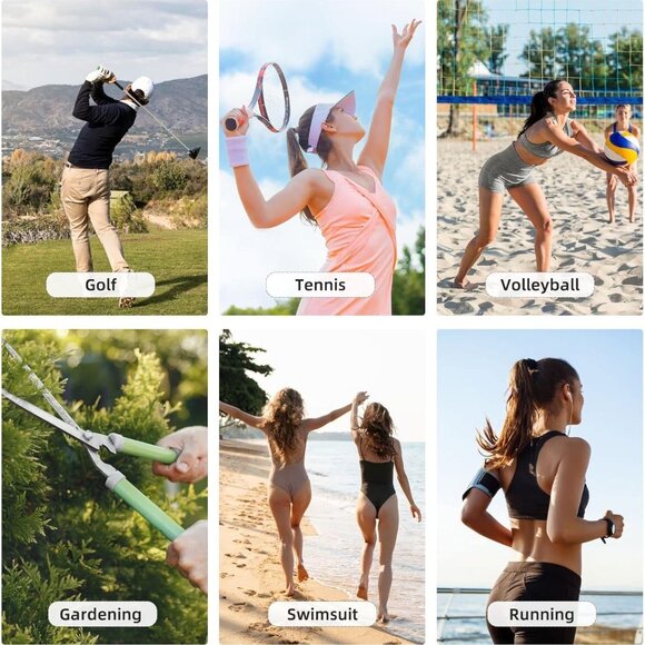 Love Paw Print Sun Visor Hat Adjustable Sport Baseball Cap Unisex Outdoor Use - Picture 8 of 8